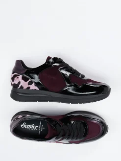 – Komfort-Sneaker aus Lackleder in Brombeer-Semler Clearance