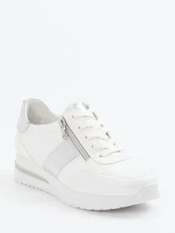 – Komfort-Sneaker aus Kalbleder -silber-Semler Clearance