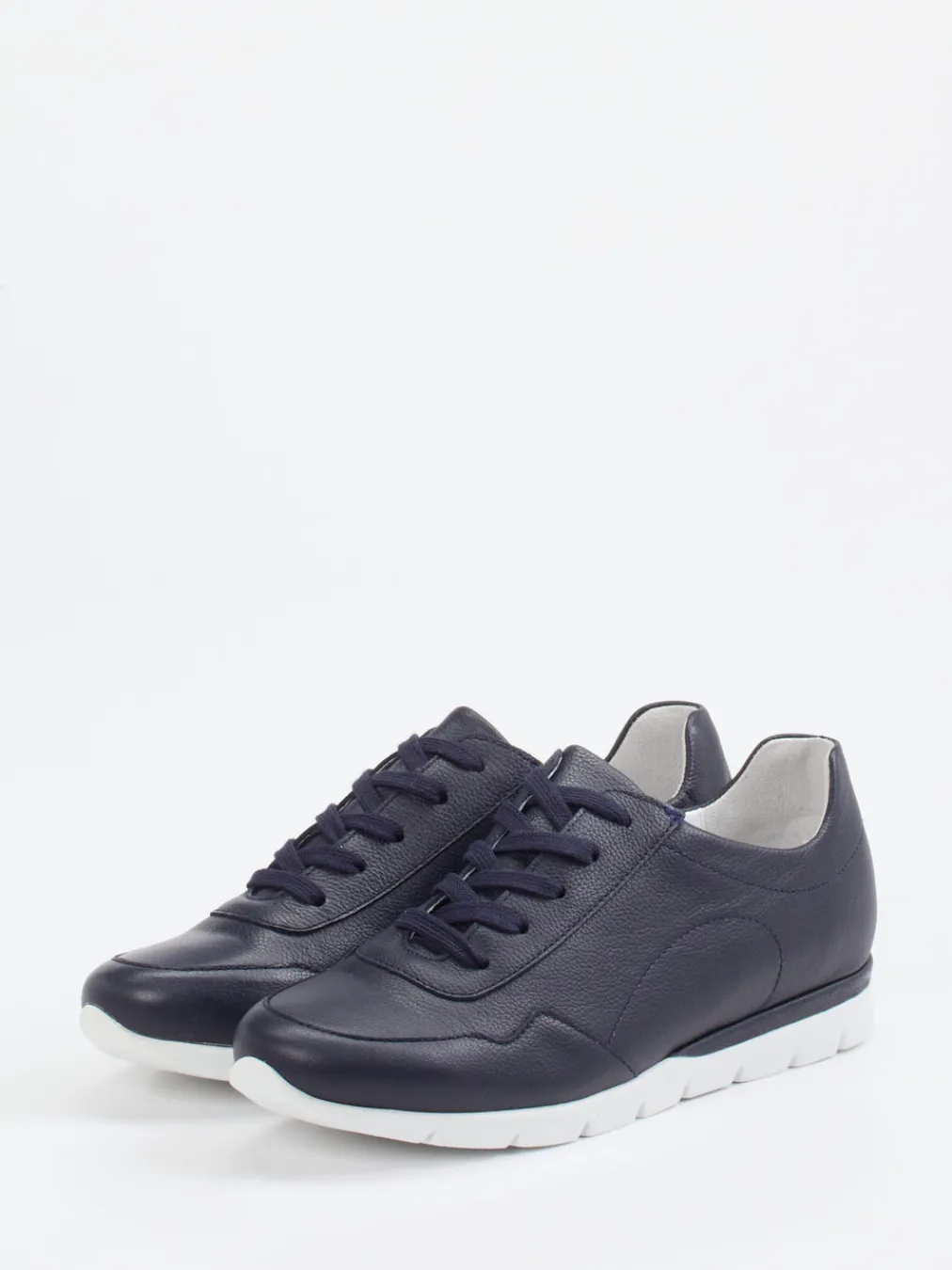 – Komfort-Sneaker aus Kalbleder Dunkel-Semler Outlet