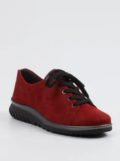 – Komfort-Sneaker aus Veloursleder dunkelrot-Semler New