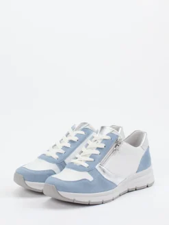 – Komfort-Sneaker aus Kalbleder -blau-Semler New
