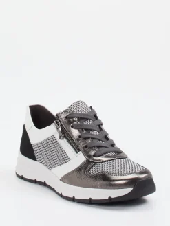 – Komfort-Sneaker aus Metallicleder anthrazit-Semler