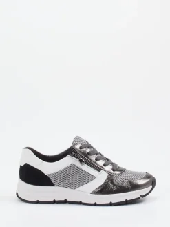 – Komfort-Sneaker aus Metallicleder anthrazit-Semler