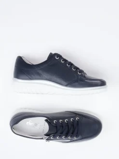 – Komfort-Sneaker aus Kalbleder Dunkel-Semler