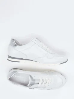 – Komfort-Sneaker aus Kalbleder Offwhite-Semler Outlet