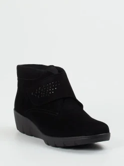 – Komfort-Stiefeletten aus Veloursleder-Semler Discount