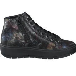 – Schnürboots aus geprägtem Leder floral-Semler Sale