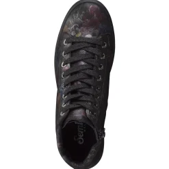 – Schnürboots aus geprägtem Leder floral-Semler Sale