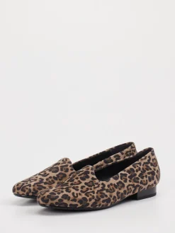 – Slipper aus Leder mit Leoprint-Semler New