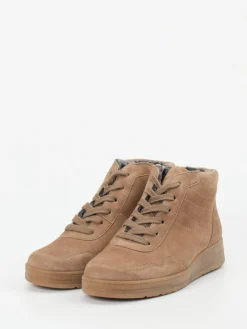 – Stiefelette aus Veloursleder sandbeige-Semler Online