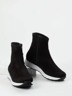 – Stiefeletten aus Veloursleder-Semler Sale