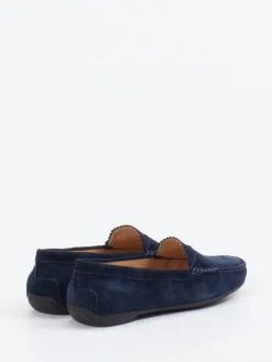 – Loafer aus Veloursleder Dunkel-Si Online