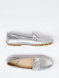 – Penny Loafer aus Metallic-Kalbleder lber-Si Online