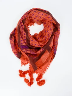 Simone Bruns – Schal aus Kaschmir in Tomaten-Simone Bruns Cashmere Couture New