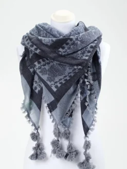 Simone Bruns – Schal aus Kaschmir mit Ethno-Muster-Simone Bruns Cashmere Couture Hot