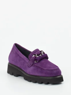 – Chunky Loafer aus Veloursleder Violett-Sioux Clearance
