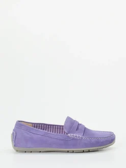 – Damen-Loafer aus Veloursleder Lavendel-Sioux Discount