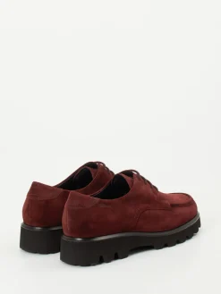 – Derby-Schnürschuh aus Veloursleder wein-Sioux