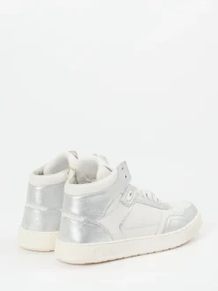 – High-Top Sneaker aus Metallicleder Offwhite-Sioux Hot