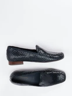 – Loafer aus Flechtleder in Navy-Sioux Clearance