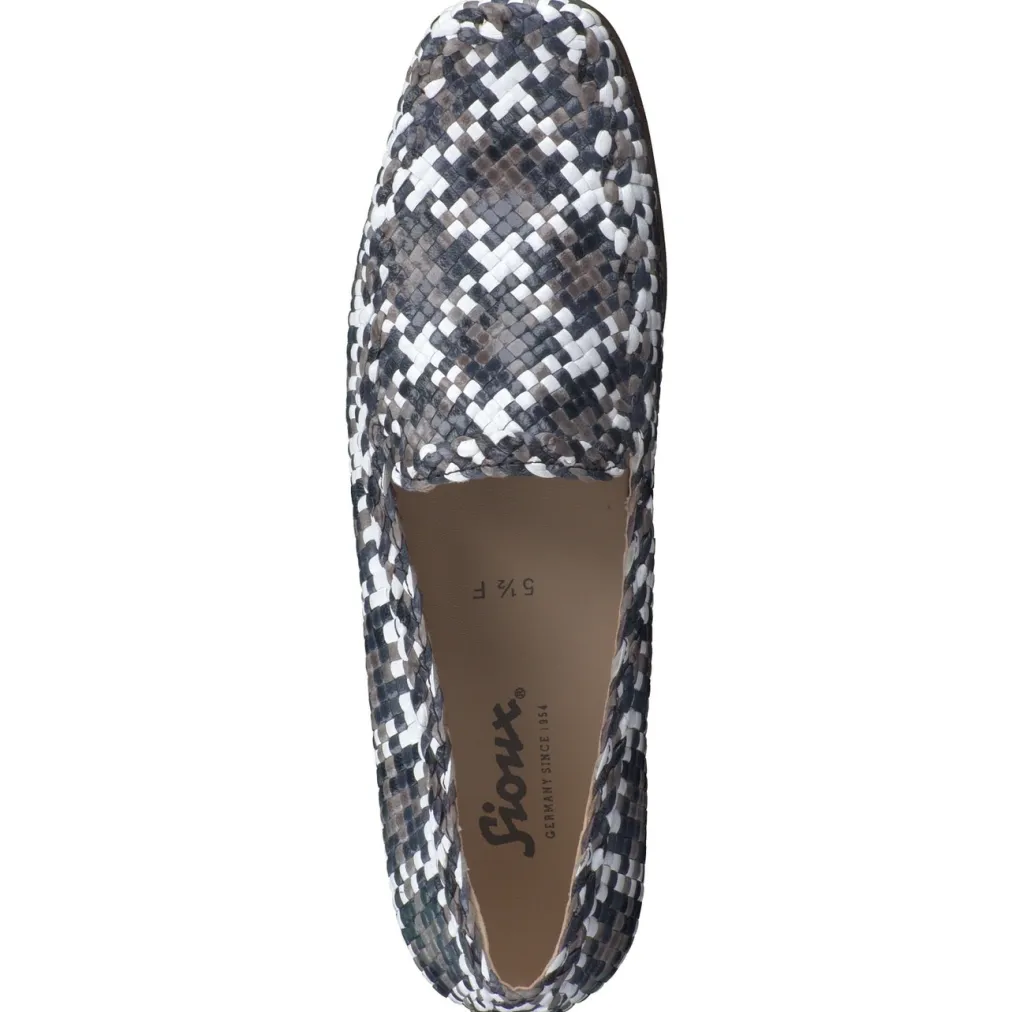 – Loafer aus Flechtleder anthrazitgrau-Sioux Best