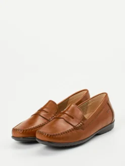 – Loafer aus Kalbleder in Cognac-Sioux Hot