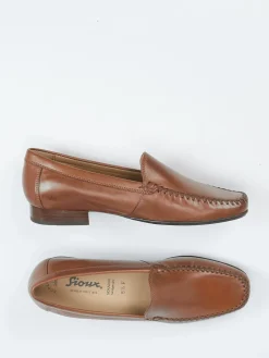 – Mokassin aus Kalbleder cognacfarben-Sioux Online