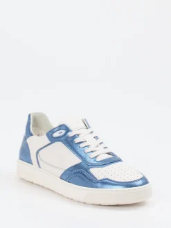 – Sneaker aus Metallic-Leder in Offwhite-Sioux Online