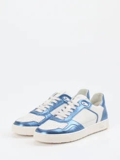 – Sneaker aus Metallic-Leder in Offwhite-Sioux Online