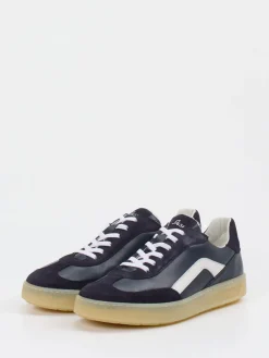 – Sneaker aus Velours- und Glattleder dunkel-Sioux New