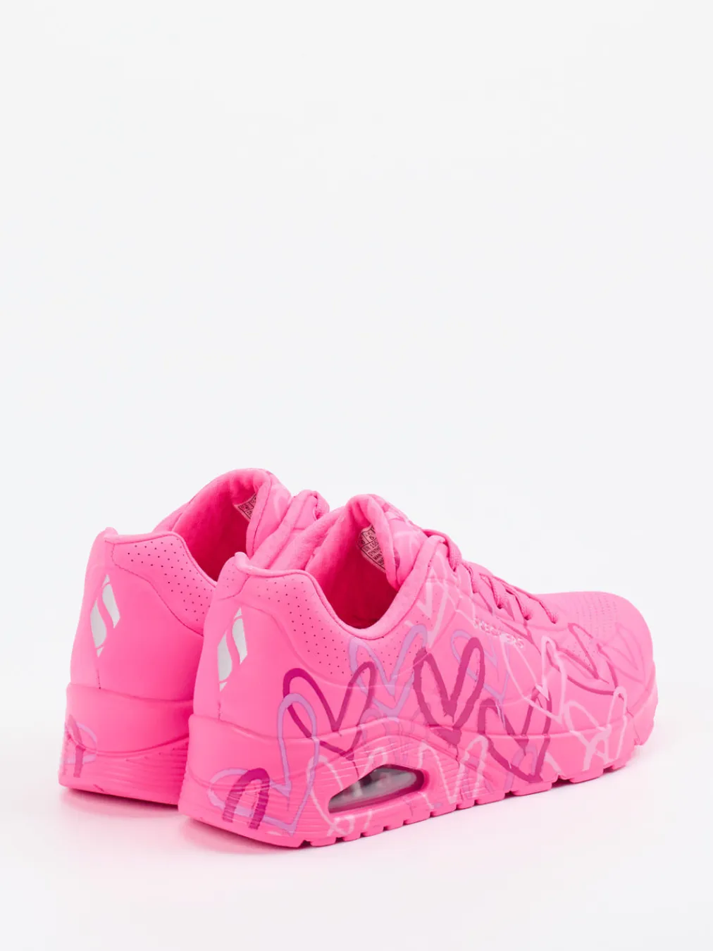 – Chunky Sneaker aus Nubukleder Neonpink-Skechers Discount