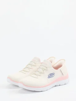 – Slip-On Sneaker aus Mesh-Textil creme-Skechers Hot