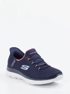 – Slip-On Sneaker aus Textil in Dunkel-Skechers Outlet