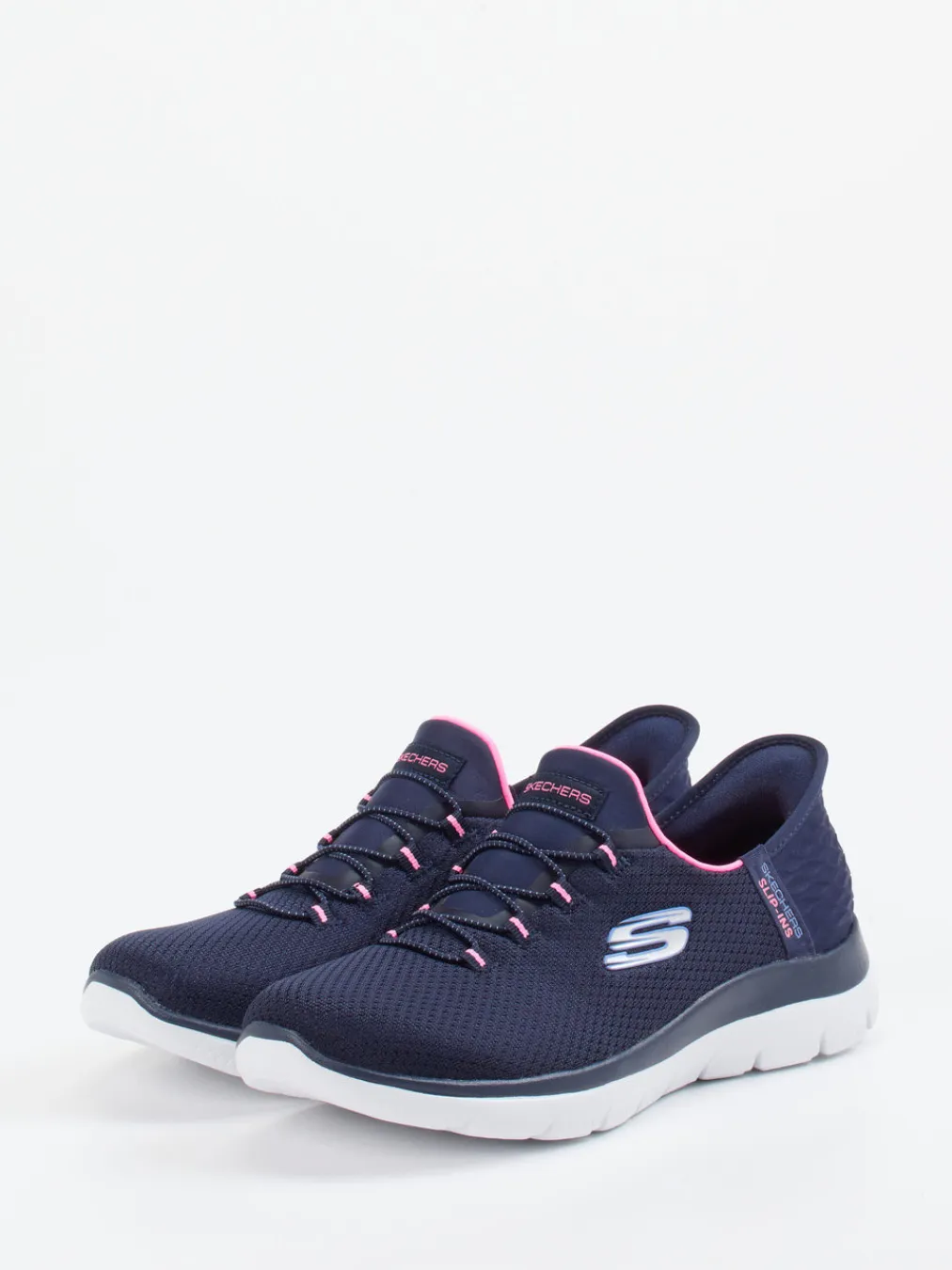 – Slip-On Sneaker aus Textil in Dunkel-Skechers Outlet