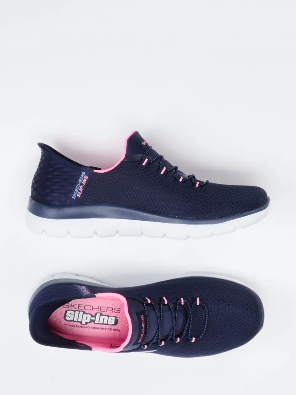 – Slip-On Sneaker aus Textil in Dunkel-Skechers Outlet