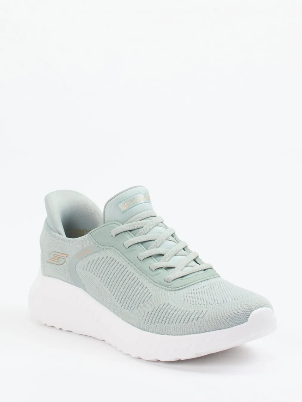 – Slip-On-Sneaker aus Meshtextil Pastellgrün-Skechers Outlet