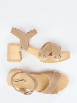 – Clogsandalen aus Veloursleder-Softclox Outlet