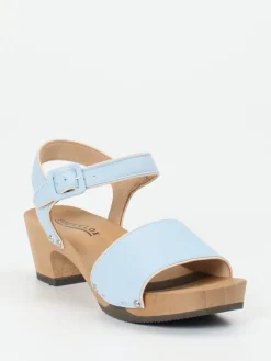 – Clogsandalen aus Lammleder in Hell-Softclox Hot