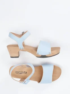 – Clogsandalen aus Lammleder in Hell-Softclox Hot