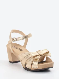 – Riemchensandale aus Metallicleder-Softclox Outlet