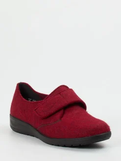 – Hausschuh aus Filz in Bordeaux-Solidus