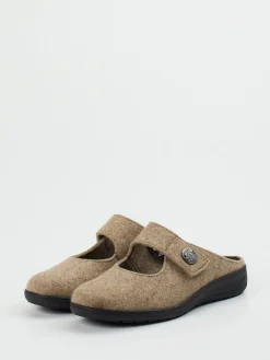 – Hausschuh aus Wollfilz in braun-Solidus New