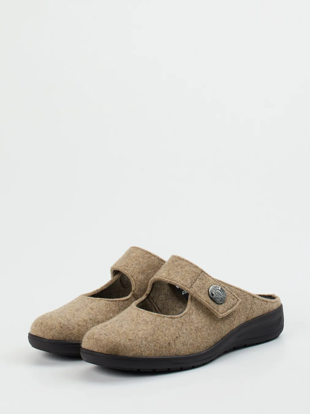 – Hausschuh aus Wollfilz in braun-Solidus New
