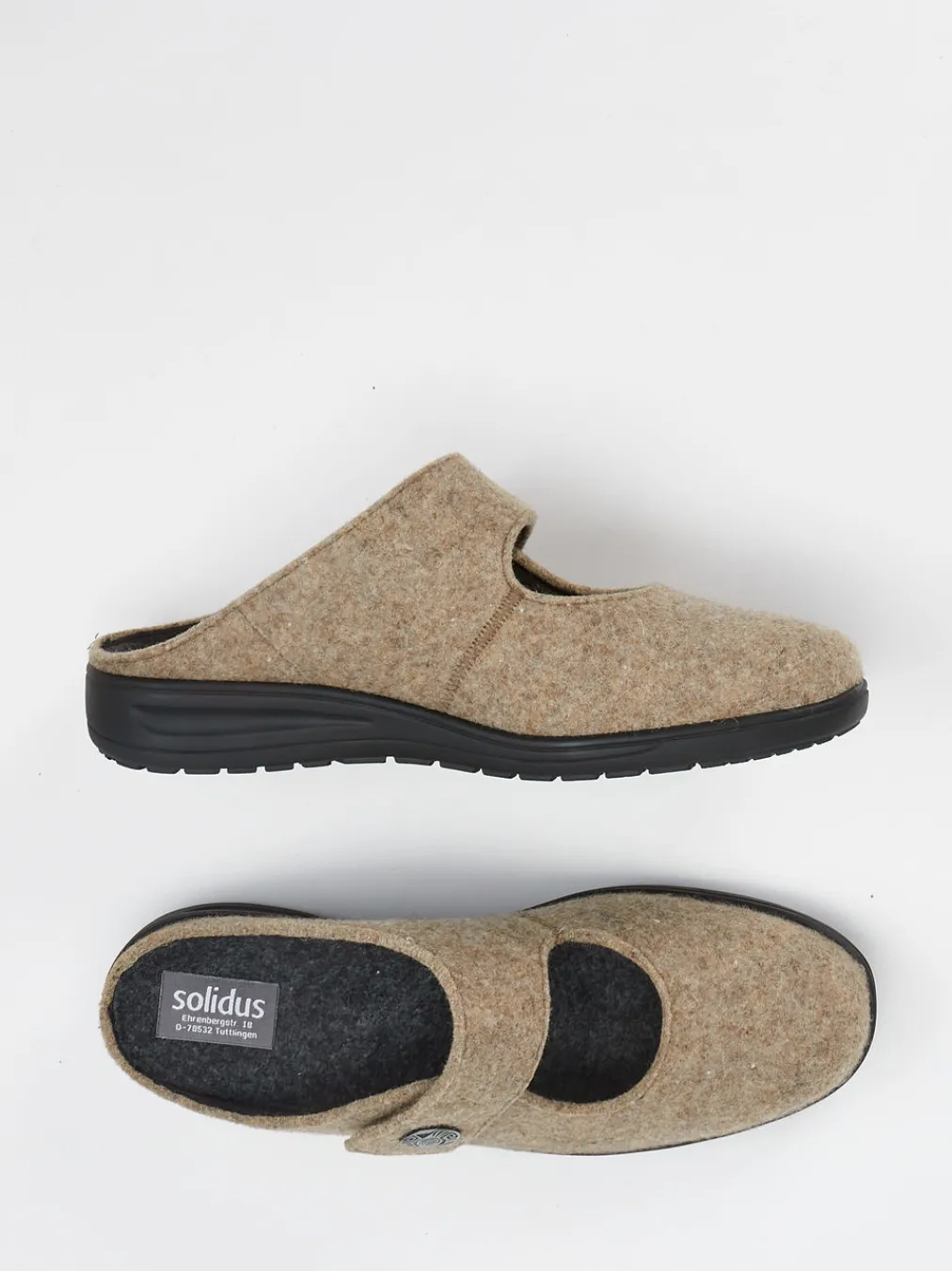 – Hausschuh aus Wollfilz in braun-Solidus New