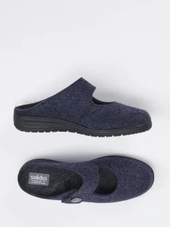 – Hausschuhe aus Filz in Dunkel-Solidus