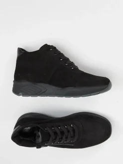 – High-Top Sneaker aus Nubukleder-Solidus Clearance