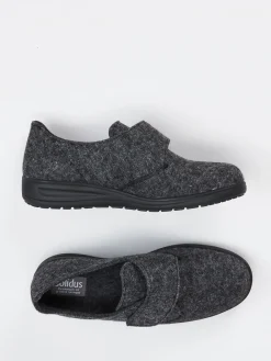 – Klettslipper aus Filz in Anthrazit-Solidus Clearance