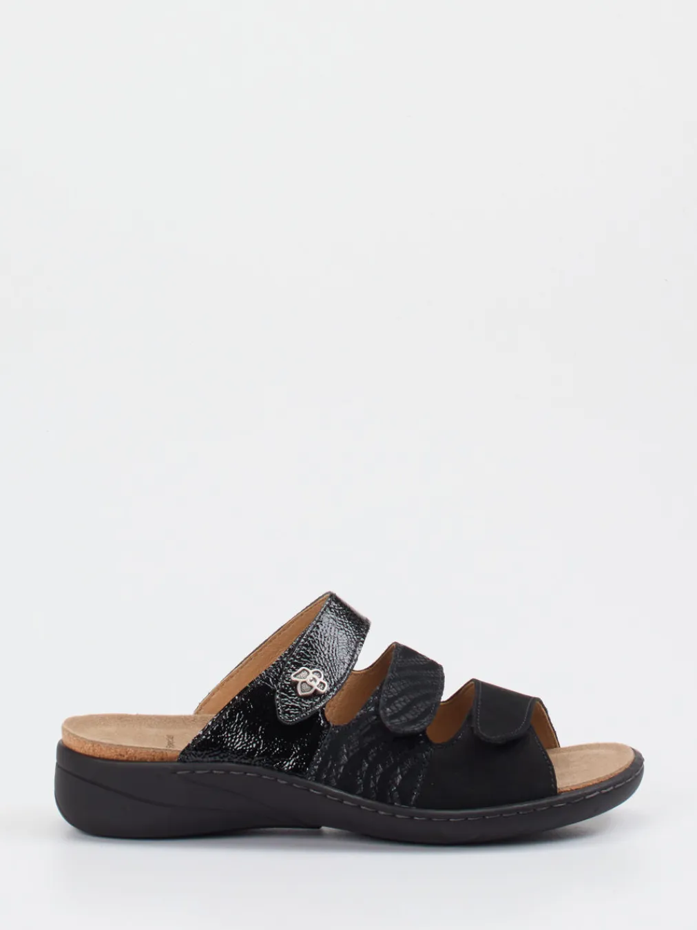 – Komfort-Pantolette aus Lackleder-Solidus Clearance