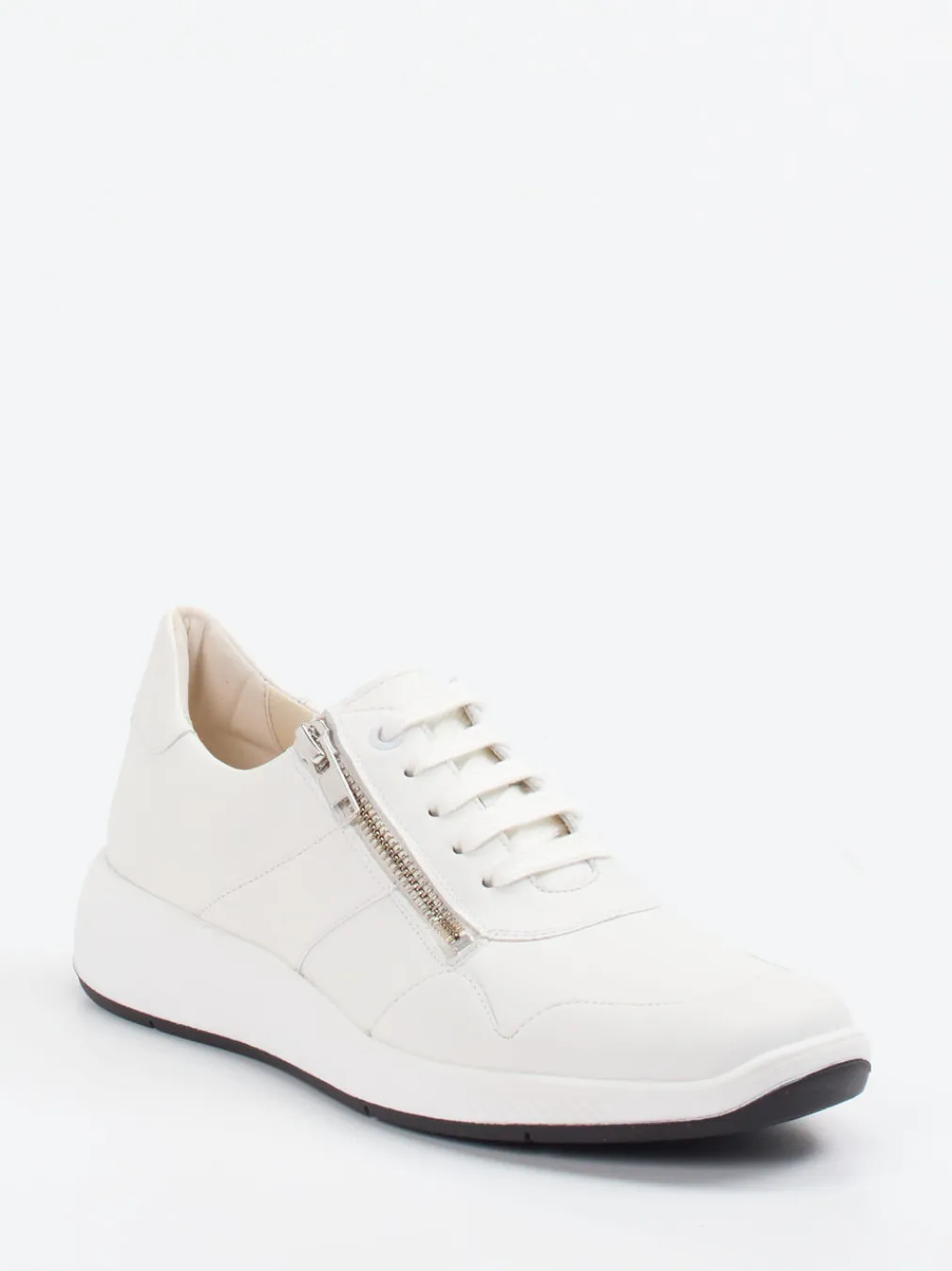 – Komfort-Sneaker aus Kalbleder Offwhite-Solidus Hot