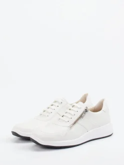 – Komfort-Sneaker aus Kalbleder Offwhite-Solidus Hot